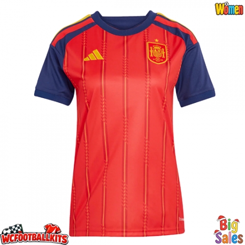 Spain Replica Home Stadium Shirt for Women World Cup 2026 Short Sleeve